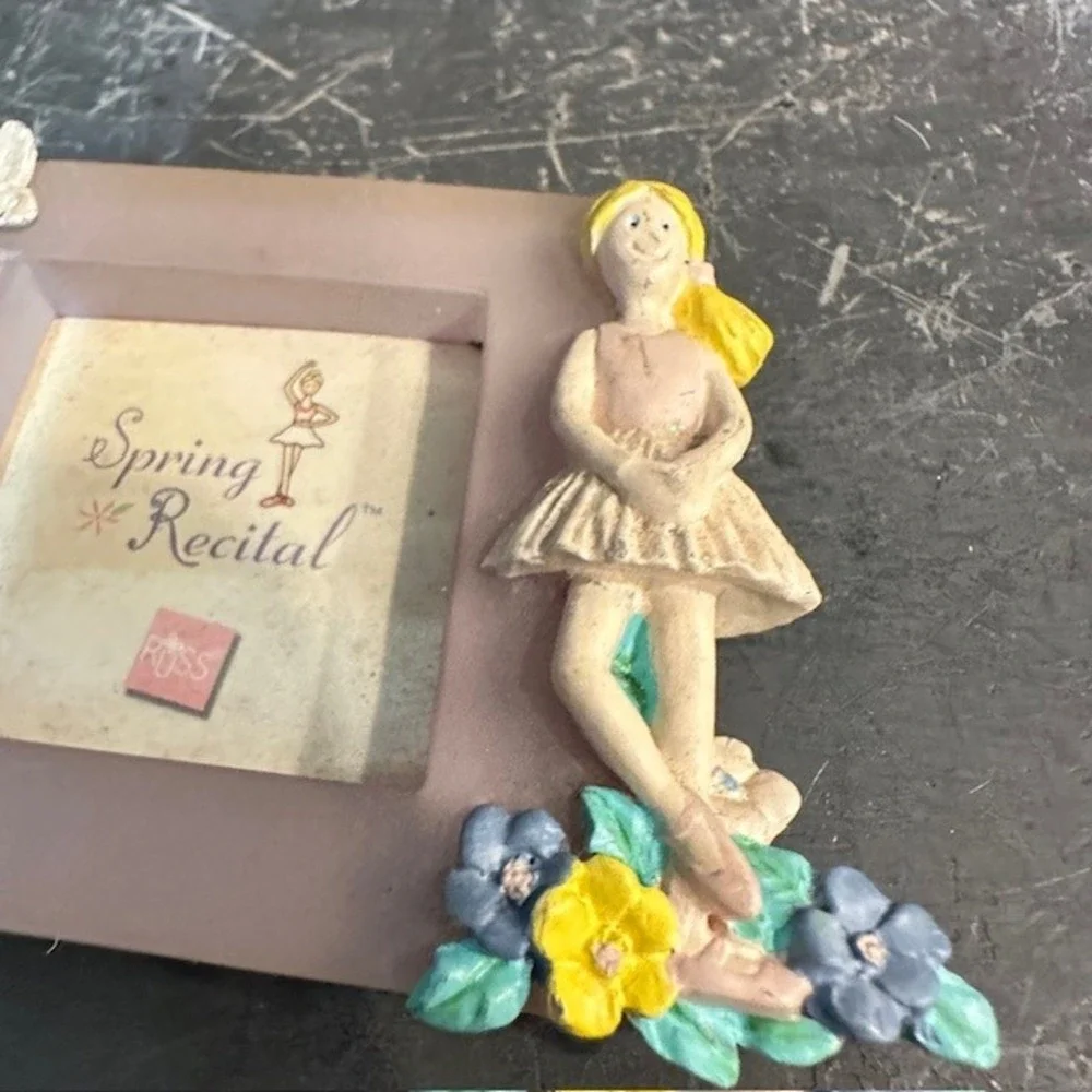 VTG Russ Berrie Spring Recital Ballerina‎ Photo Frame Keepsake Holder